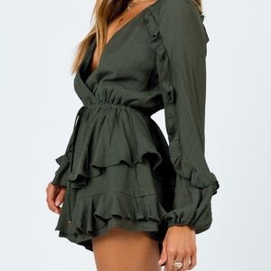 Princess Polly Green Romper